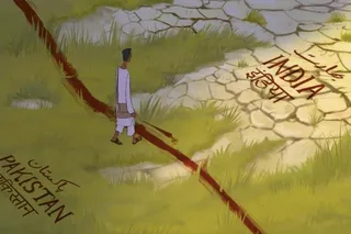 Illustration from partition-themed media coverage