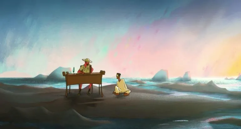 Still from the Lost Migrations animated anthology
