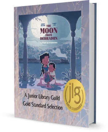 The Moon from Dehradun — hardcover with Junior Library Guild Gold Standard Selection seal