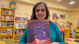 Shirin Shamsi reading Zahra’s Blessing to students