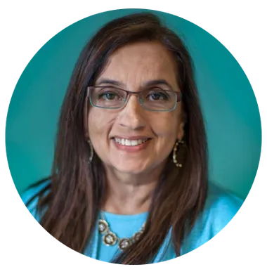 Portrait of author Shirin Shamsi