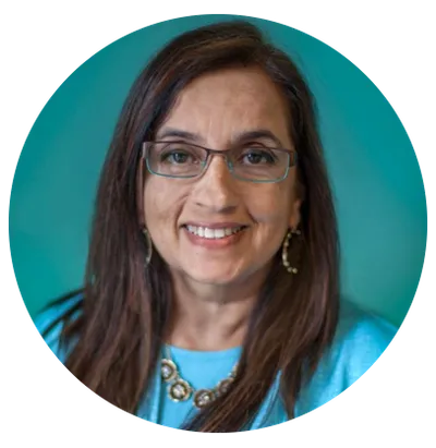 Portrait of author Shirin Shamsi